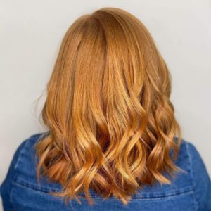 copper hair colour at the salon in langley park