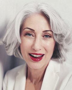 Grey hair colours for older ladies at The Salon, Langley Park