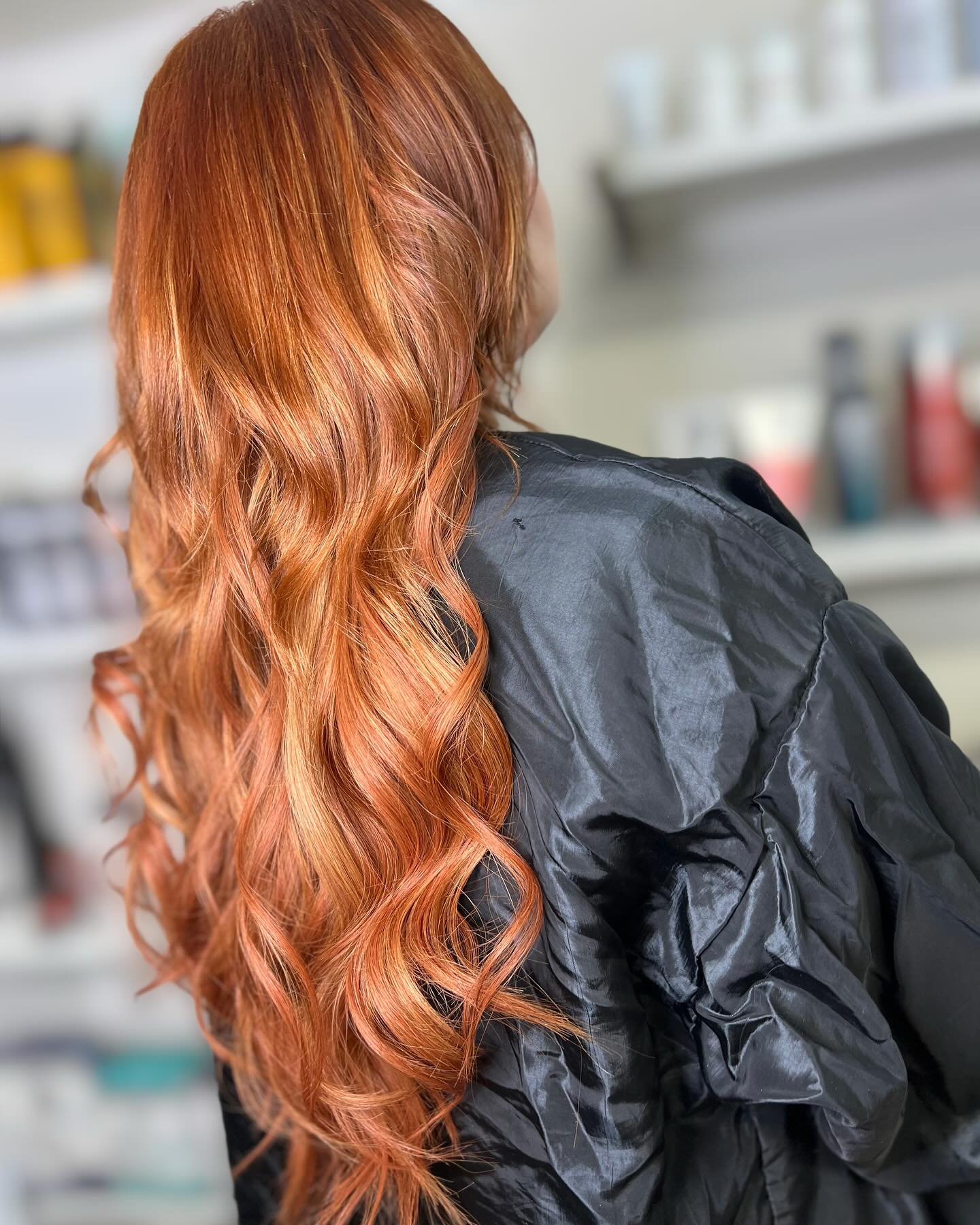 keratin bond hair extensions on long copper hair keratin bond hair extensions on long copper hair
