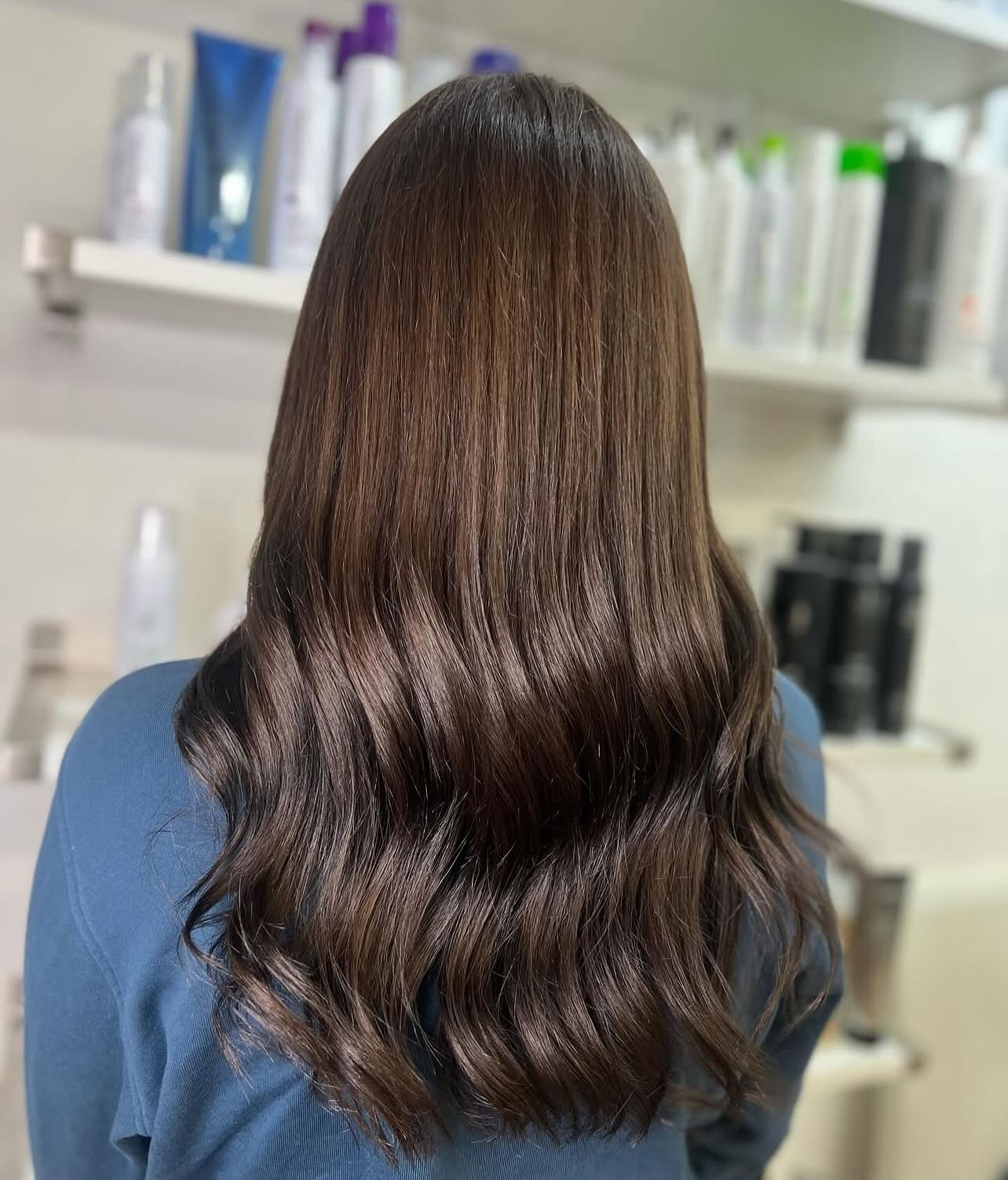 professional colour correction on brunette hair durham