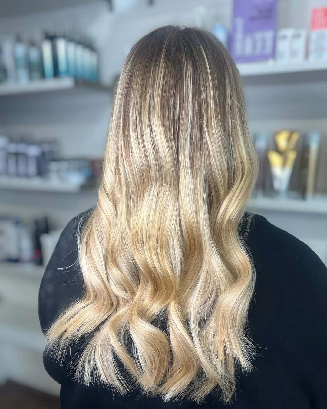 after tape extensions at langley park salon