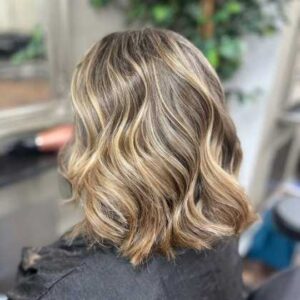 blonde glossy hair colour for spring at the salon langley park