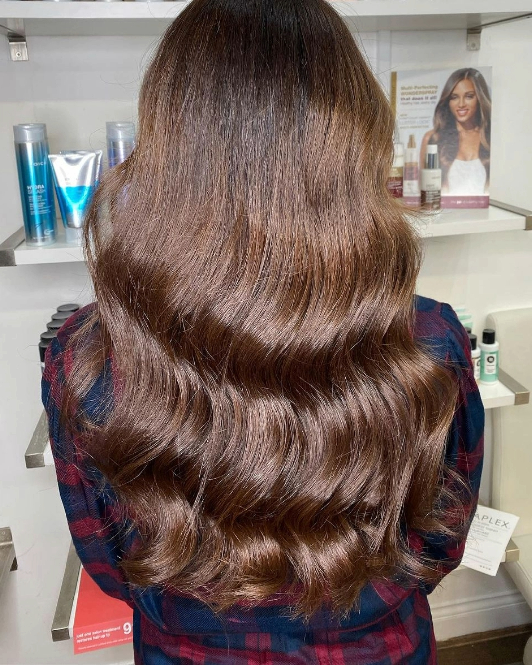 Full head hair colour creating a natural look at The Salon Langley Park
