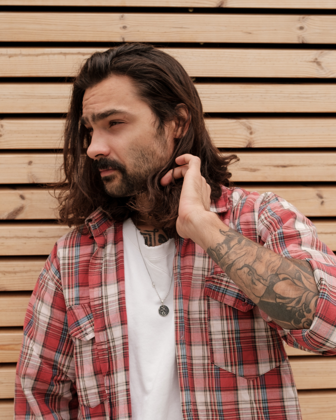 Long, curly hairstyle for men at The Salon, Langley Park in Durham Long, curly hairstyle for men at The Salon, Langley Park in Durham