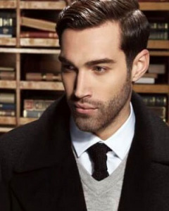 slick-back-and-beard-short men's hair cuts at The Salon, Durham